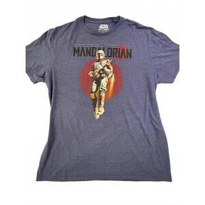 Star Wars The Mandalorian Graphic T-shirt Men’s Size XL Casual Soft Everyday Tee